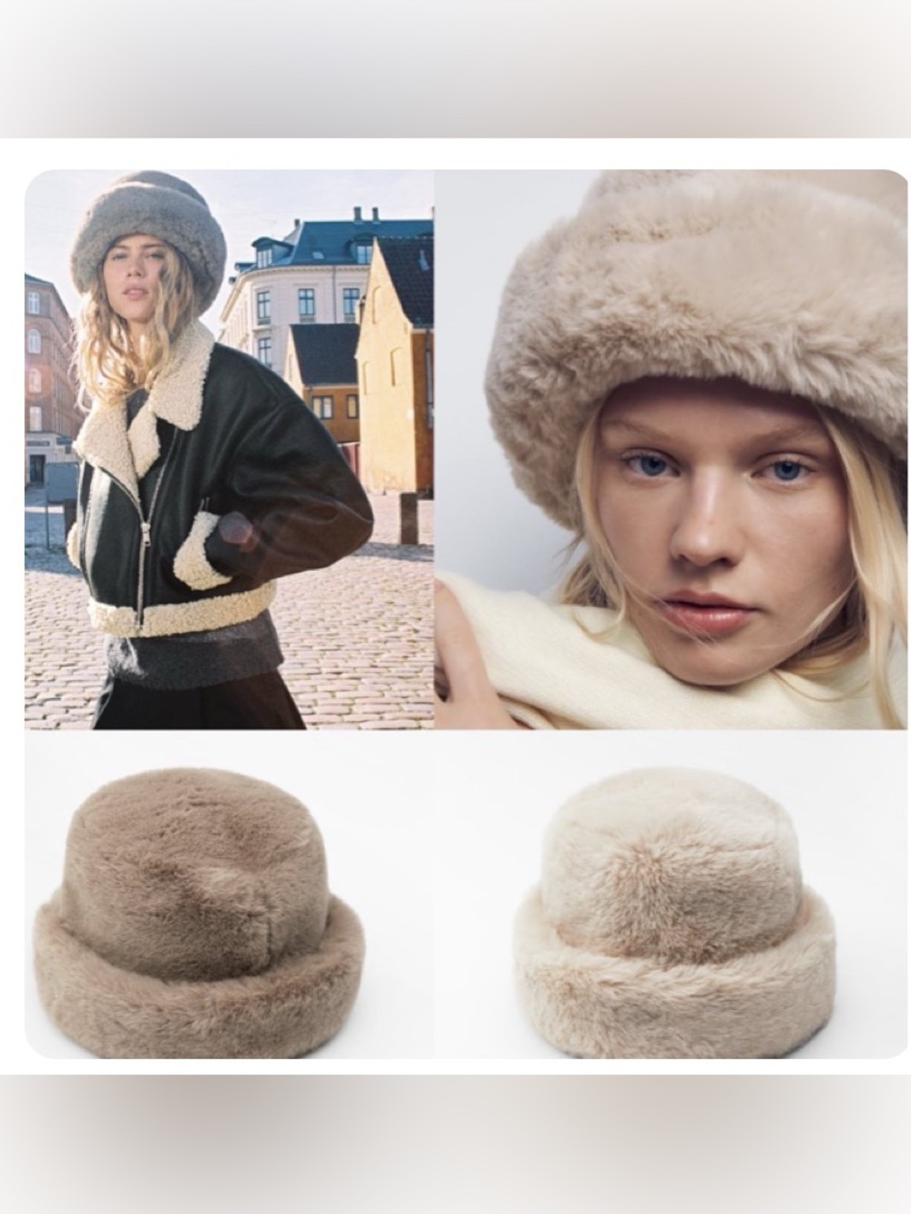 Zara Faux Fur Hat
